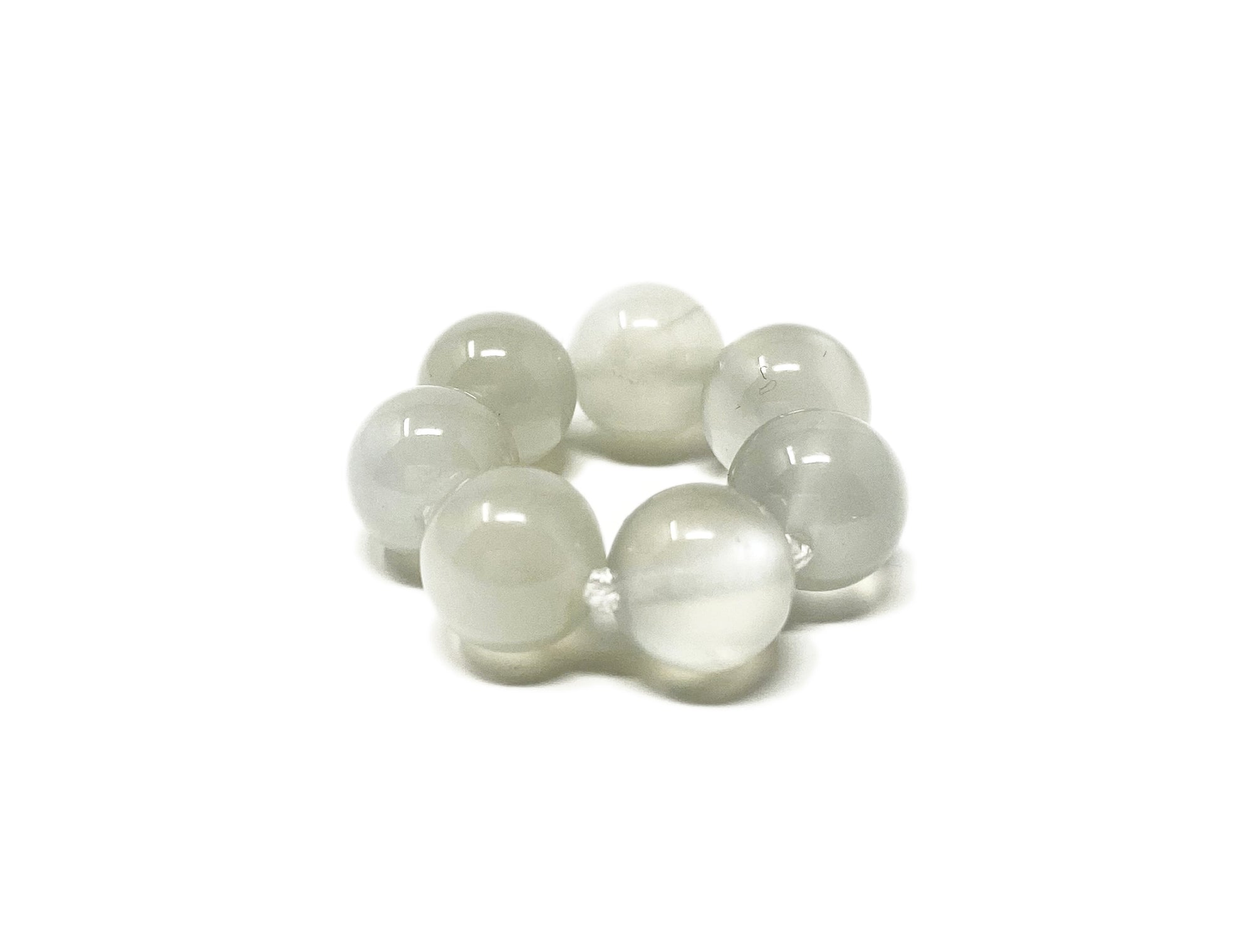 Moonstone White Flash Energy Placement Ring Gemaceuticals